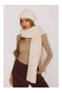 M898 Cable knit scarf - ecru