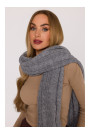 M898 Cable knit scarf - grey