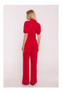 S421 Jumpsuit with a tie bow - red