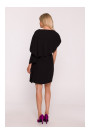 S423 Dress with cape - black