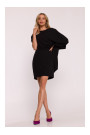 S423 Dress with cape - black