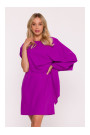 S423 Dress with cape - lavender