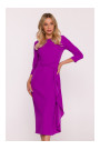 S425 Dress with ruffle detail - lavender