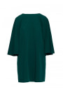 S426 Mini dress with batwing sleeves - green