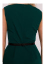 S427 Peplum dress - green