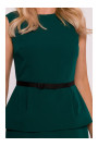 S427 Peplum dress - green