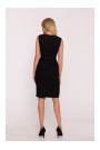 S427 Peplum dress - black