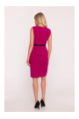 S427 Peplum dress - plum