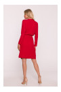 S428 Cowl neckline dress - red