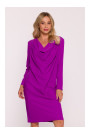 S428 Cowl neckline dress - lavender