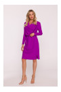 S428 Cowl neckline dress - lavender