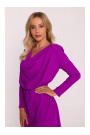 S428 Cowl neckline dress - lavender