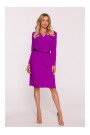 S428 Cowl neckline dress - lavender