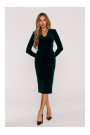 M889 Velvet bodycon dress - green