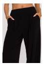 M890 Co-ord set with ruched top and wide leg trousers - black