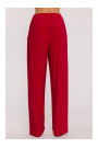 M890 Co-ord set with ruched top and wide leg trousers - red