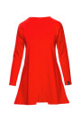 B042 Tunic with a front split - red