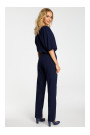 M334 Jumpsuit with kimono sleeve - navy blue