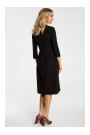 M335 Dress with box pleat in front - black