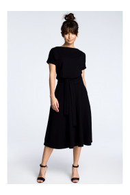 B067 Flared dress - black