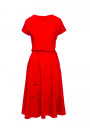 B067 Flared dress - red
