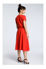 B067 Flared dress - red