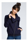 B071 Zipped sweatshirt - navy blue