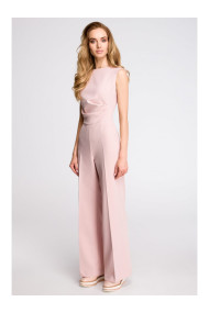 S115 Wide leg jumpsuit - powder