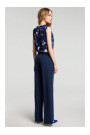 M378 Wide leg trousers - navy blue