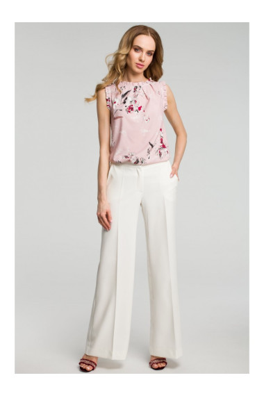 M378 Wide leg trousers - ecru