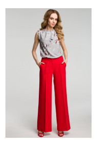 M378 Wide leg trousers - red