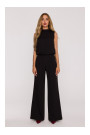 M382 Jumpsuit with split back - black