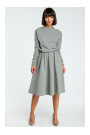 B087 Dress fit and flare midi - grey