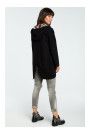 B091 Oversized zipped hoodie - black