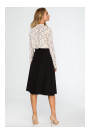 S133 A-line midi skirt - black