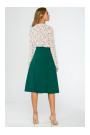S133 A-line midi skirt - green