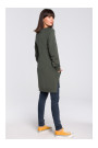 B101 Oversized tunic with split sides - military green
