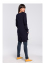 B101 Oversized tunic with split sides - navy blue