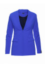 B102 Cotton-blend open blazer - royal blue