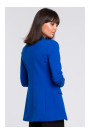 B102 Cotton-blend open blazer - royal blue