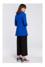 B102 Cotton-blend open blazer - royal blue