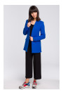 B102 Cotton-blend open blazer - royal blue