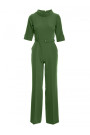 M463 Kombinezons ar stāvveida apkakli - zaļš