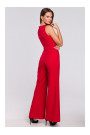 K029 Cross front jumpsuit - red
