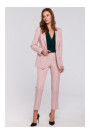 K036 Single buttom blazer - crepe pink