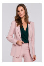 K036 Single buttom blazer - crepe pink
