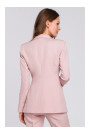 K036 Single buttom blazer - crepe pink