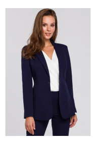 K036 Single buttom blazer - deep blue