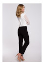 K055 Slim leg trousers - black