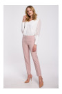 K055 Slim leg trousers - crepe pink
